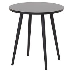 Foto van Hartman sophie studio bistro tuintafel - hpl tafelblad rond - ø66 x h70 cm - zwart