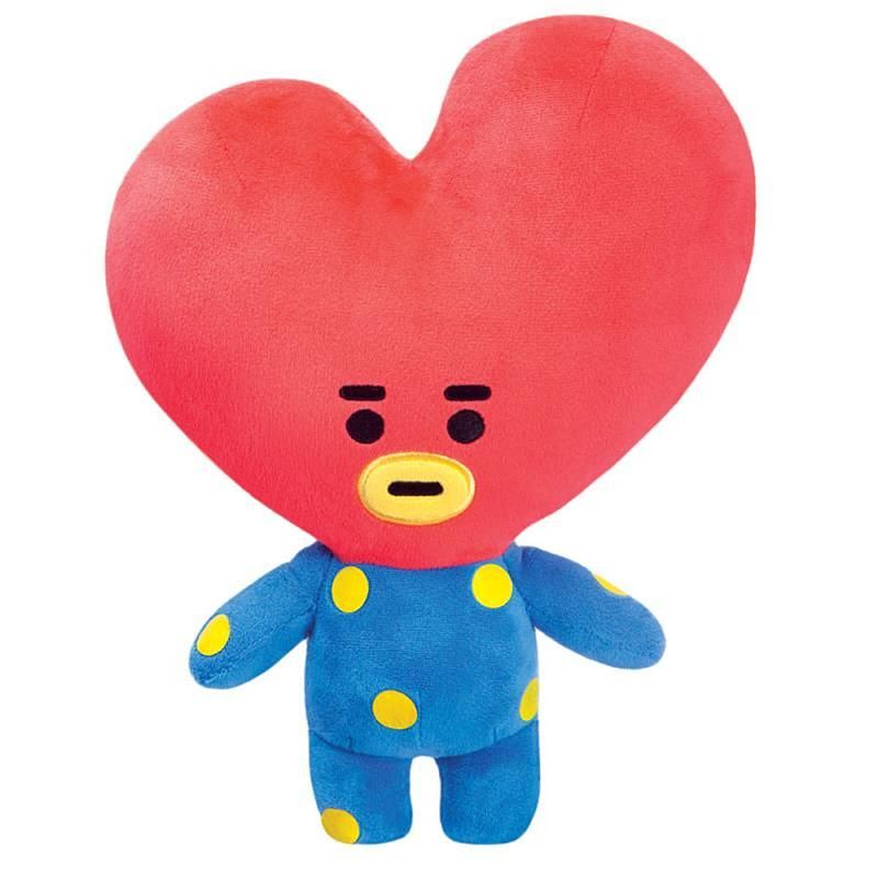 Foto van Aurora knuffel bt21 tata junior 30 cm pluche blauw/rood