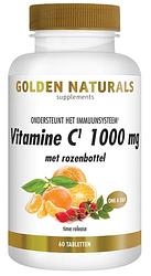 Foto van Golden naturals vitamine c 1000mg met rozenbottel tabletten