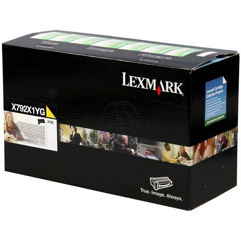 Foto van X792x1yg lexmark x792 toner yellow hc