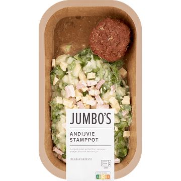 Foto van Jumbo verse maaltijd andijvie stamppot 450g