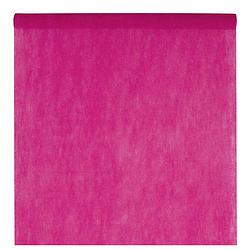 Foto van Feest tafelkleed op rol - fuchsia roze - 120 cm x 10 m - non woven polyester - feesttafelkleden