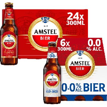 Foto van Amstel krat + 0.0 6 x 300ml bij jumbo