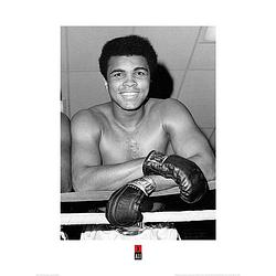 Foto van Pyramid muhammad ali smile kunstdruk 60x80cm