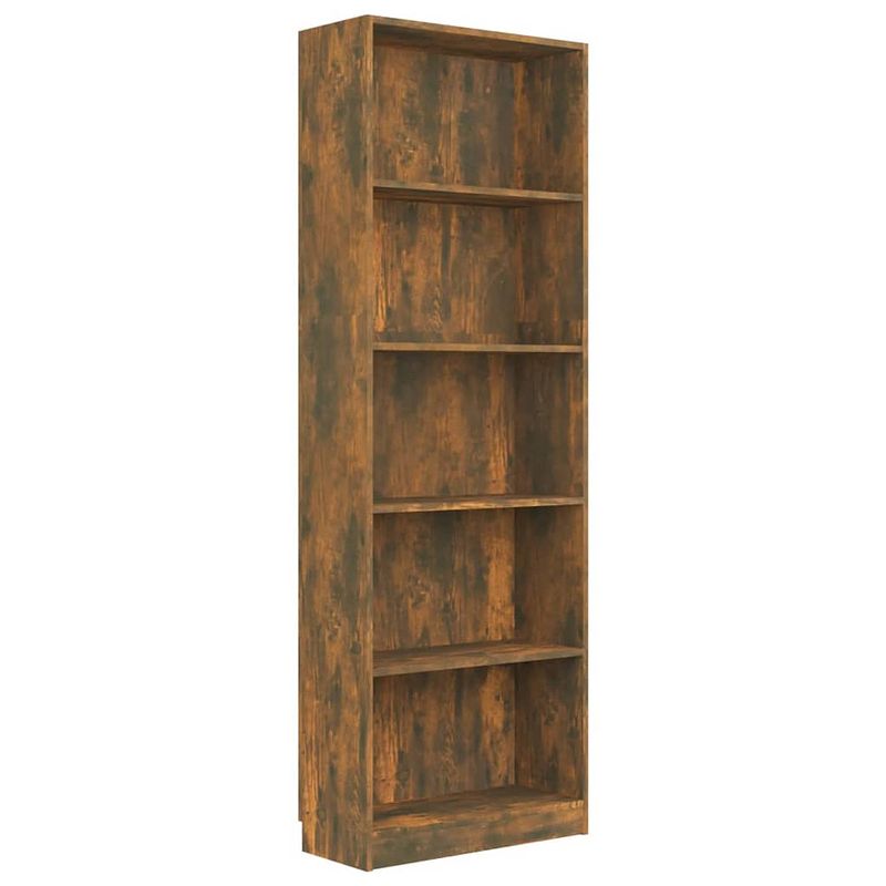 Foto van Vidaxl boekenkast 60x24x175 cm bewerkt hout gerookt eikenkleurig