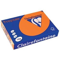 Foto van Clairefontaine trophée intens a4 feloranje, 120 g, 250 vel