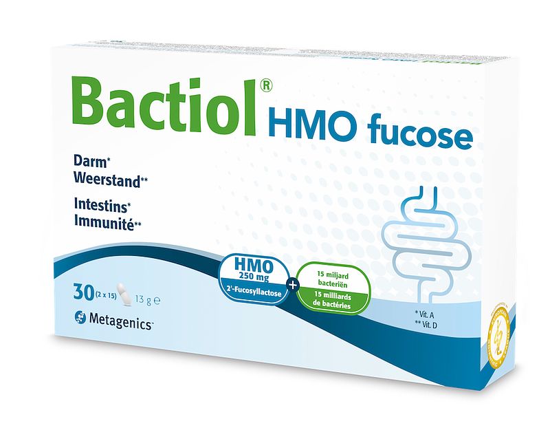 Foto van Metagenics bactiol hmo fucose capsules