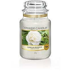 Foto van Yankee candle geurkaars large camellia blossom - 17 cm / ø 11 cm