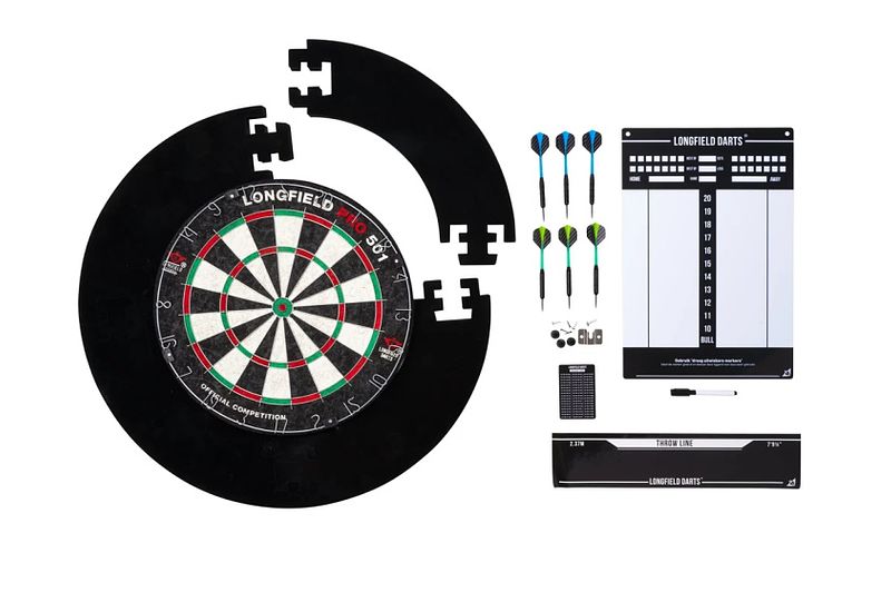 Foto van Longfield darts tournament dartset unisex zwart