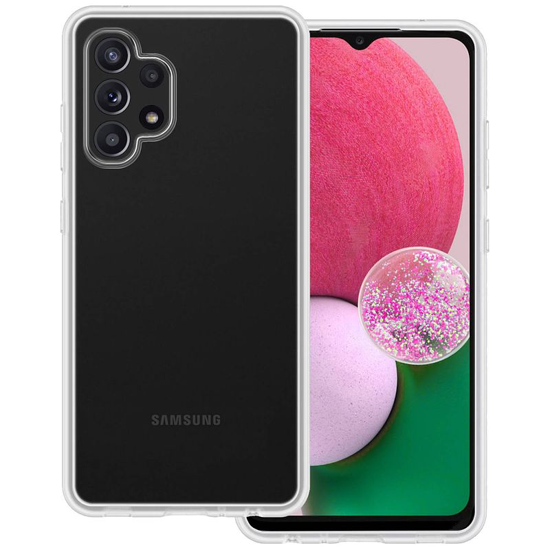 Foto van Basey samsung galaxy a13 4g hoesje siliconen hoes case cover - transparant