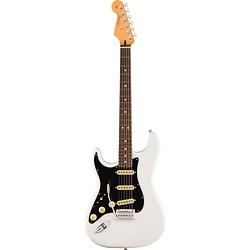 Foto van Fender player ii stratocaster left-handed rw polar white linkshandige elektrische gitaar