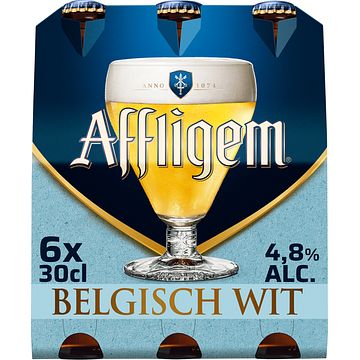 Foto van 2e halve prijs | affligem belgisch wit bier fles 6 x 300ml aanbieding bij jumbo