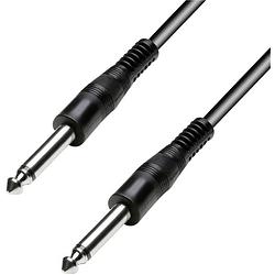 Foto van Paccs hic52bk060sd instrumenten kabel [1x jackplug male 6,3 mm - 1x jackplug male 6,3 mm] 6.00 m zwart