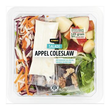 Foto van 2 voor € 5,50 | jumbo appel coleslaw salade 270g aanbieding bij jumbo