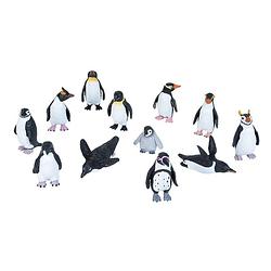 Foto van Speelset kinderen pinguins 12 delig - pooldieren pinguins speelgoed - speelgoed voor kinderen