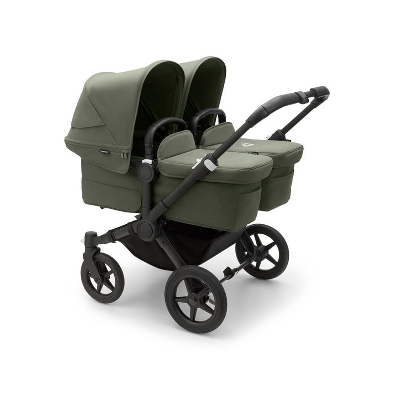 Foto van Bugaboo donkey 5 tweeling kinderwagen core black forest green