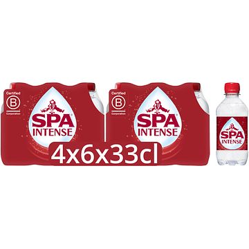 Foto van Spa intense bruisend natuurlijk mineraalwater 4 x 6 x 33cl bij jumbo