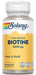 Foto van Solaray biotine timed release capsules