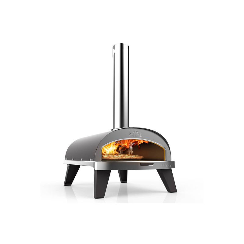 Foto van Ziipa pizza oven piana - houtgestookt - met thermometer - leisteen - voor ø 30 cm pizza'ss