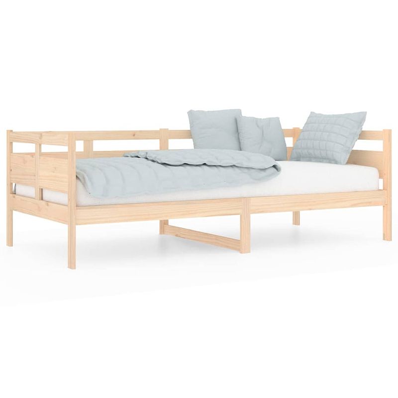 Foto van The living store slaapbank grenenhout - 203.5 x 96.5 x 66 cm - massief hout - logeerbed en bank