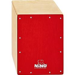 Foto van Nino percussion nino950r 13 inch cajon voor kinderen rood