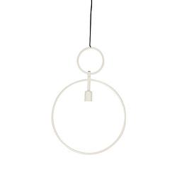 Foto van Light & living - hanglamp dorina - 40x4x57 - grijs