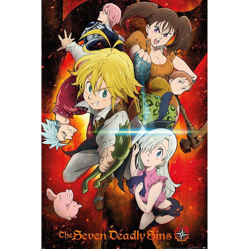 Foto van Gbeye the seven deadly sins key art 1 poster 61x91,5cm