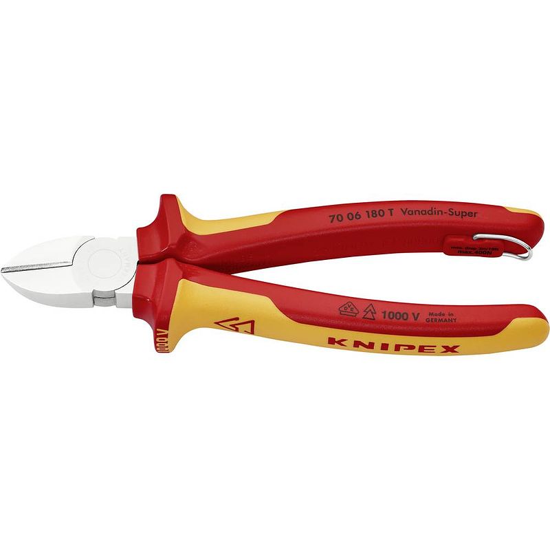 Foto van Knipex 70 06 180 t vde zijkniptang 180 mm