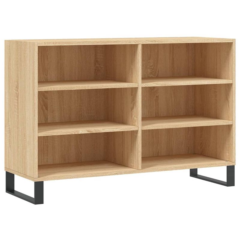 Foto van Vidaxl dressoir 103,5x35x70 cm bewerkt hout sonoma eikenkleurig