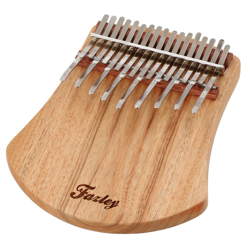 Foto van Fazley klmb-c 17 tone kalimba kamfer hout naturel