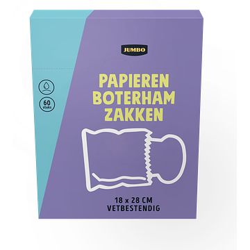 Foto van Jumbo papieren boterhamzakjes 60 stuks