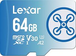 Foto van Lexar fly 64gb microsdxc 160mb/s