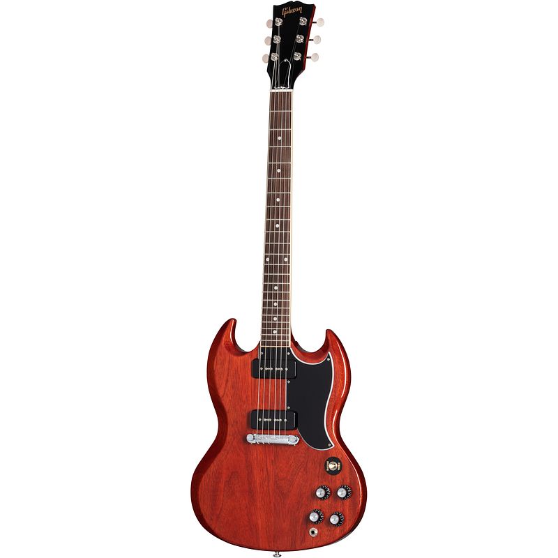 Foto van Gibson original collection sg special vintage cherry elektrische gitaar met koffer