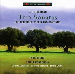 Foto van Trio sonatas for recorder, violin and continuo - cd (8007144076672)