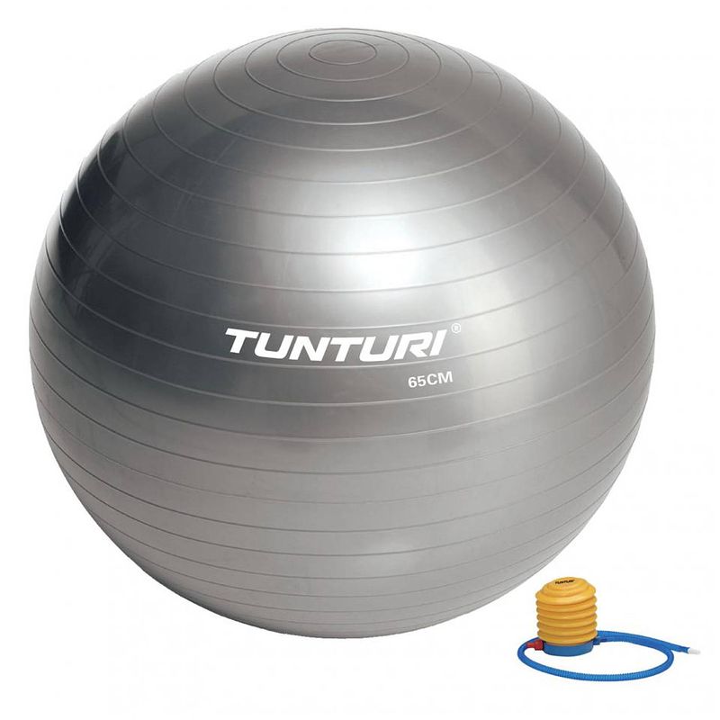 Foto van Tunturi fitnessbal 65 cm - zilver