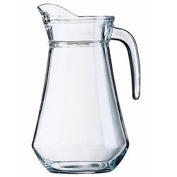Foto van Schenkkan 1 liter 20 cm - sapkannen/waterkannen/schenkkannen/limonadekannen van glas
