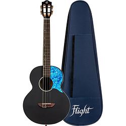 Foto van Flight princess series iris bk baritone bariton ukelele met gigbag