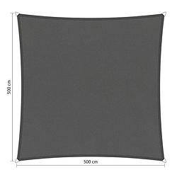 Foto van Compleet pakket:shadow comfort waterafstotend vierkant 5x5m vintage grey