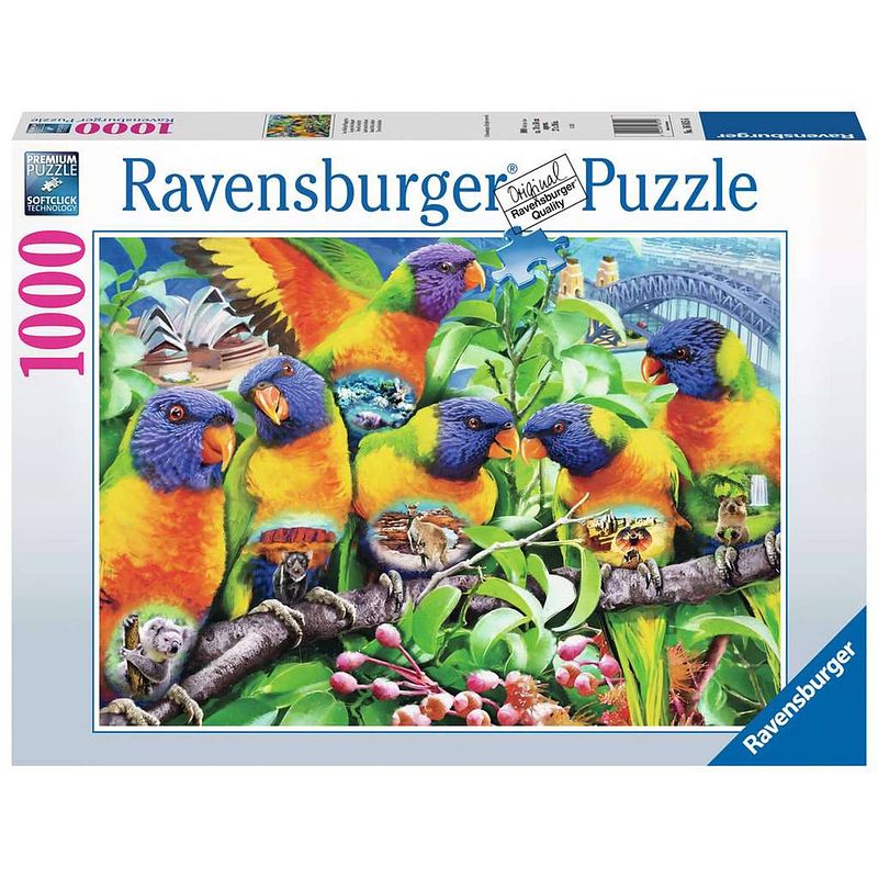 Foto van Ravensburger puzzel land v/d lorikeets