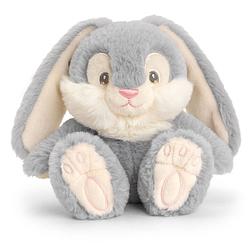 Foto van Keel toys pluche konijn/haas knuffeldier - grijsblauw - zittend - 15 cm - knuffeldier