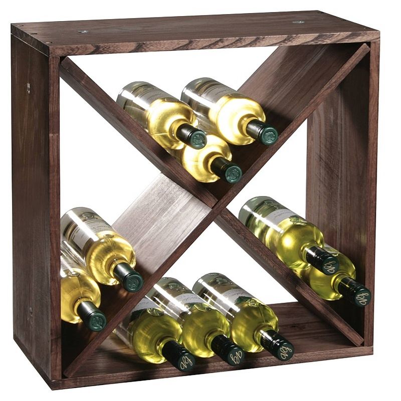 Foto van Fsc® houten wijnflessen legbordsysteem voor 20 wijn flessen wijnrek