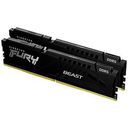 Foto van Kingston fury beast werkgeheugenset voor pc ddr5 64 gb 2 x 32 gb non-ecc 5200 mhz 288-pins dimm cl40 kf552c40bbk2-64