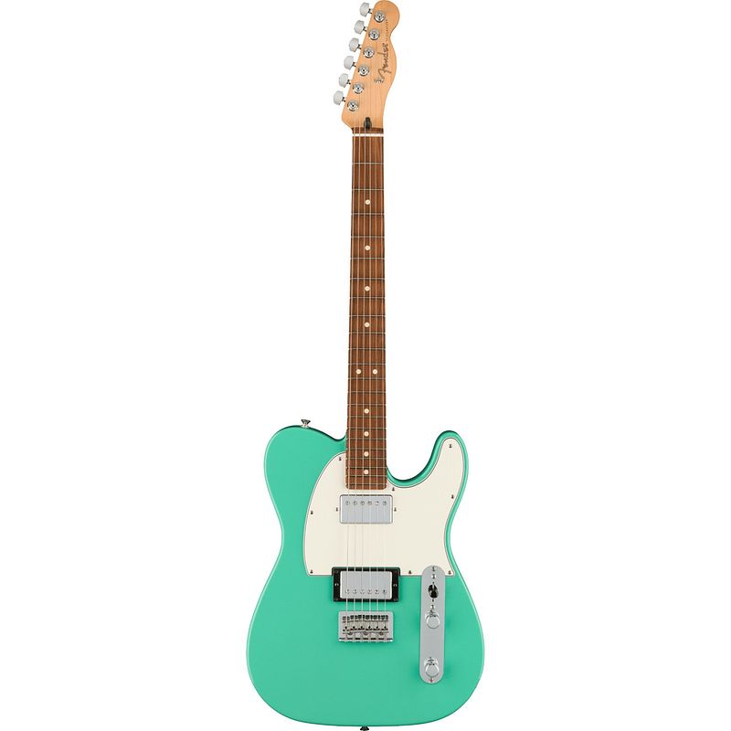 Foto van Fender player telecaster hh pf seafoam green elektrische gitaar