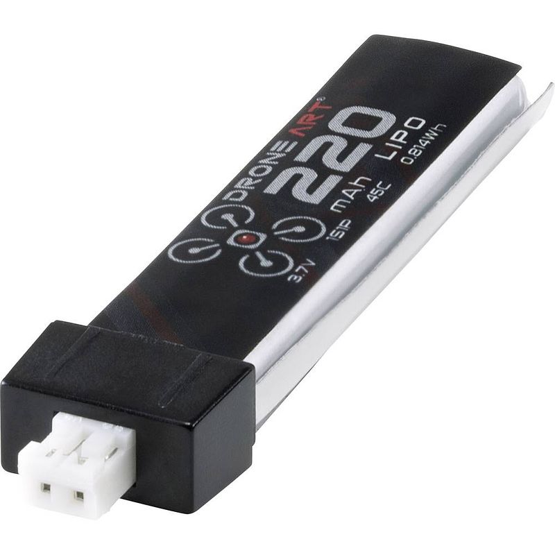 Foto van Droneart lipo accupack 3.7 v 220 mah aantal cellen: 1 45 c softcase molex stekkersysteem