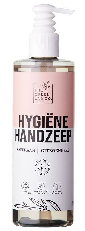 Foto van The green lab co. hygiene handzeep saffraan citroengras 300ml bij jumbo