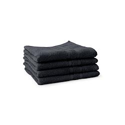 Foto van Linnick pure handdoek 60x110cm - black - set van 4