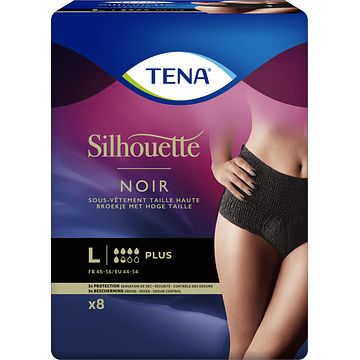 Foto van Tena silhouette plus zwart hoge taille l 8 stuks bij jumbo