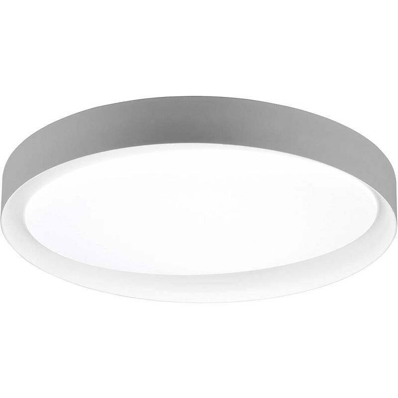 Foto van Led plafondlamp - plafondverlichting - trion zati - 24w - aanpasbare kleur - afstandsbediening - dimbaar - rond - mat