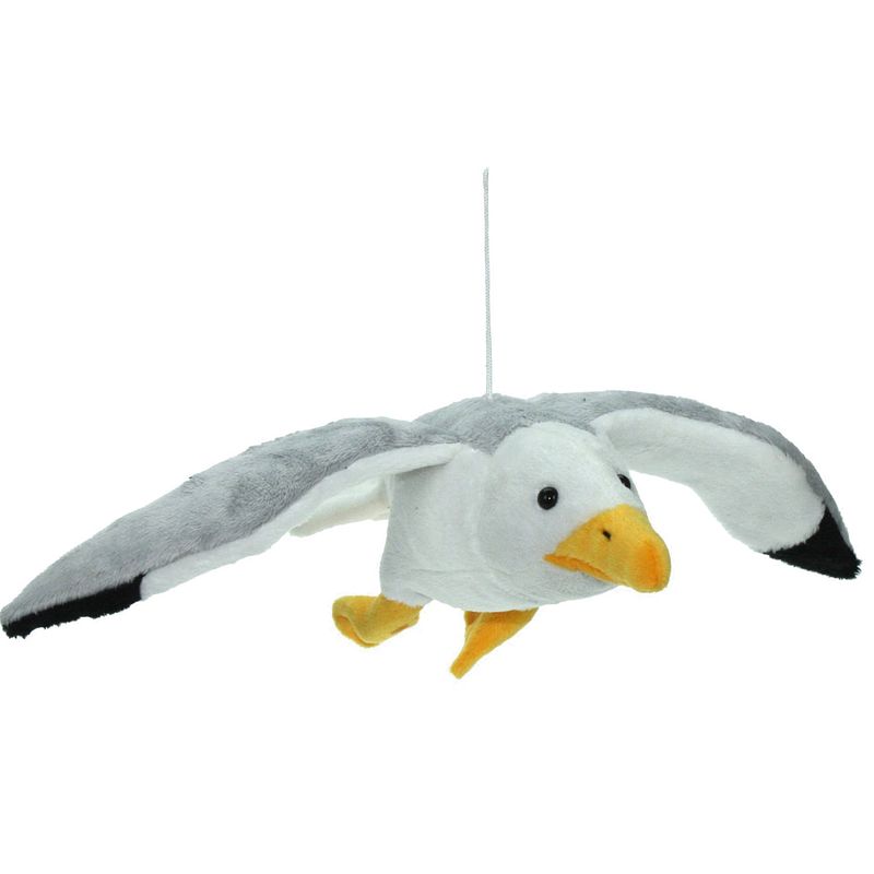 Foto van Pluche knuffel dieren zeemeeuw vogel van 31 cm - vogel knuffels