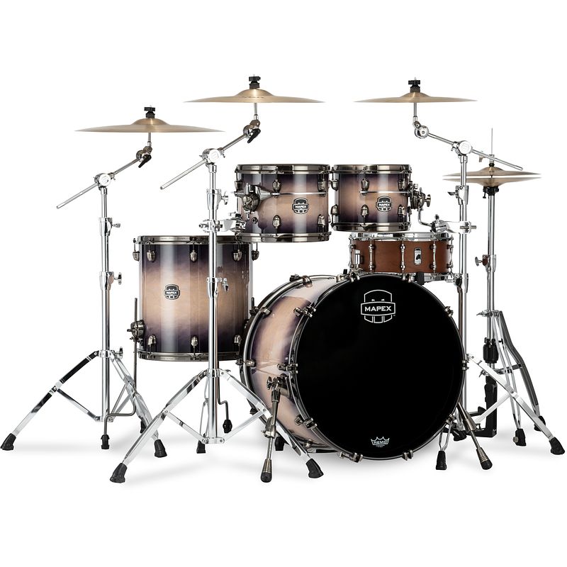 Foto van Mapex se529xbbpz saturn evo. birch stage rock exotic violet burst 4d. shellset